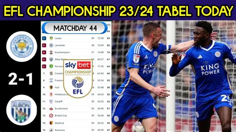 leicester city standings today results